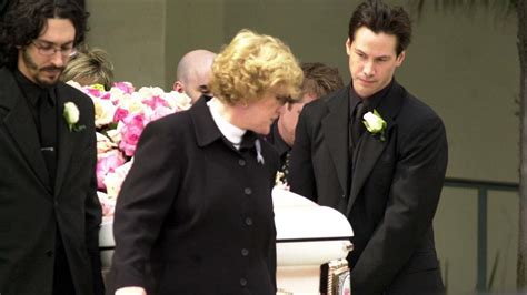 funeral keanu reeves wife