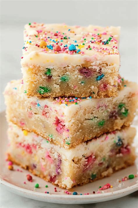 Funfetti Cookie Dough Bars