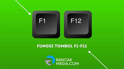 fungsi f1 hingga f12 pada keyboard pc