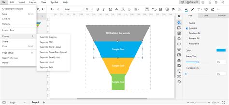 Google Slides Funnel graphic template