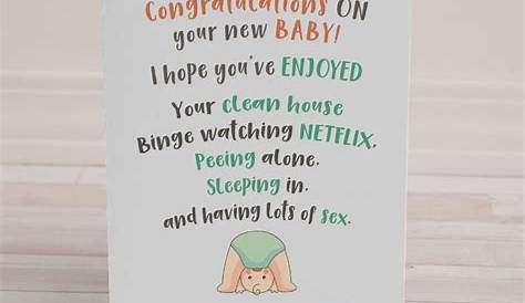 Funny Baby Shower Messages to Baby