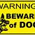 funny beware of dog sign printable