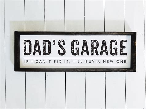 ATX Custom Signs Funny Sign for Dads Garage, Dad's List! Size 8 x
