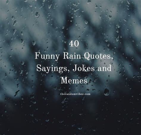 Funny rainy day Jokes