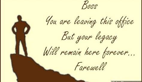 Funny Goodbye Quotes For Boss - ShortQuotes.cc