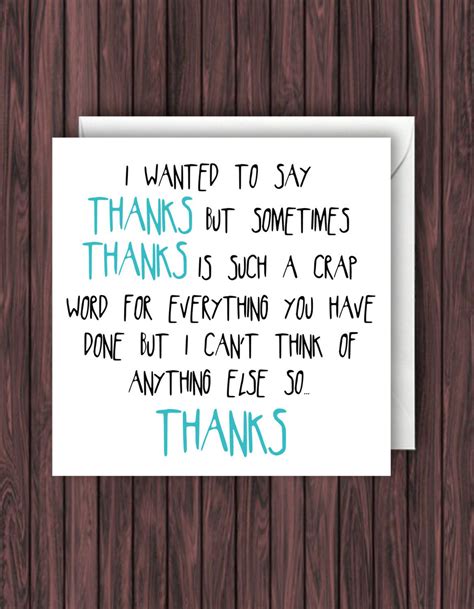 Funny Quotes Saying Thank You