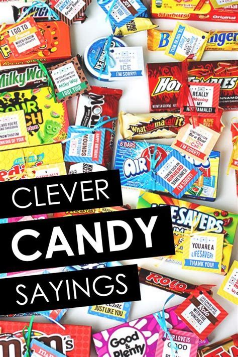 funny sayings using candy bars
