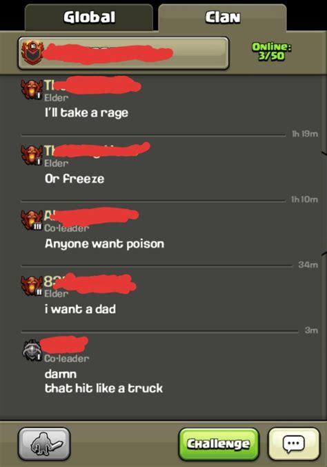funny stuff to say in clan chat