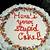funny text on cake