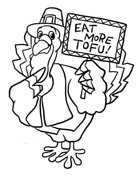 Funny Thanksgiving Coloring Pages