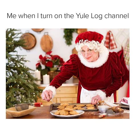 Funny Christmas Card "Wanna See My Yule Log?" by PaperFreckles on