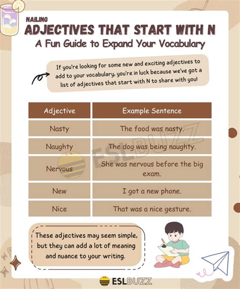 Funny Adjectives With N