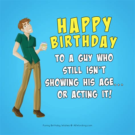 funny birthday wishes for a man