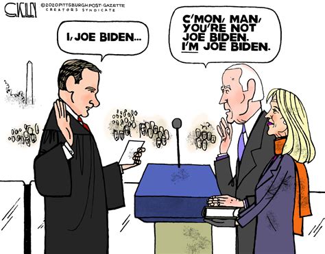 funny cartoon of joe biden