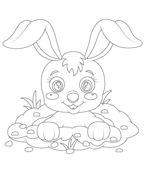Funny Easter Coloring Page