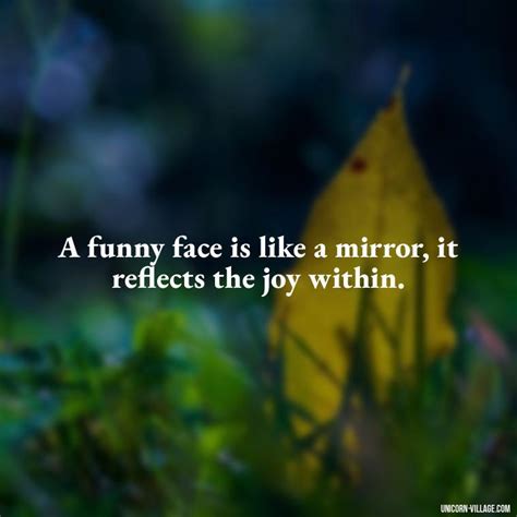 Funny Face Quotes Mirror