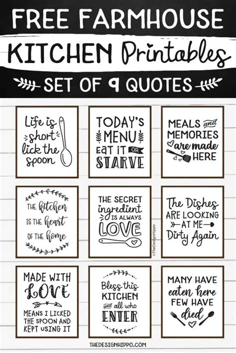 Funny Free Kitchen Printables