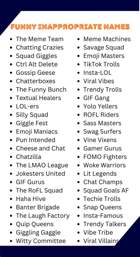 Funny Inappropriate Meme Names