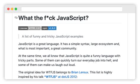 Funny Javascript Examples