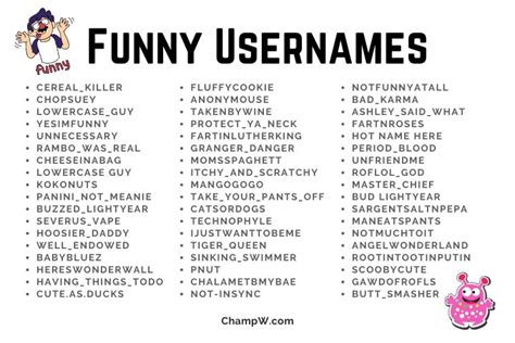 funny names for instagram username