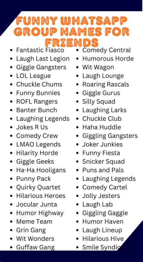Funny Names For Messenger Groups
