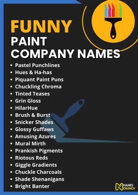 Funny Names For Paint