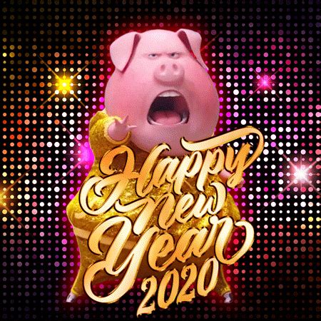 Happy New Year 2020 GIF Images, Pictures