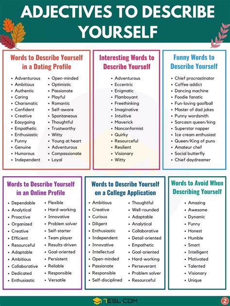 funny objects to describe yourself examples