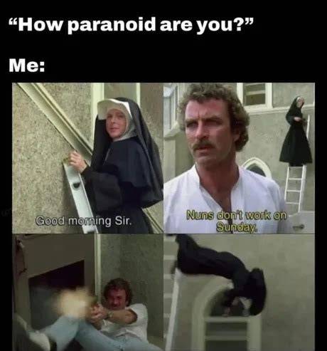 Paranoid people think all your posts are about them, Joan Crawford meme