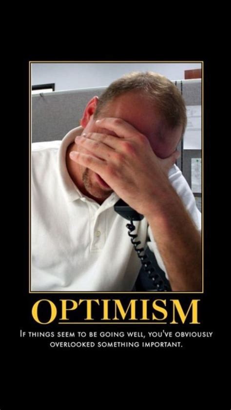 Funny quote about optimism