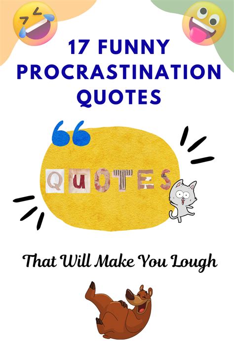 Funny quote about procrastination