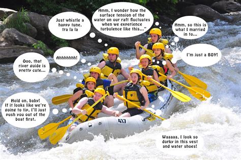 Funny River Rafting Captions