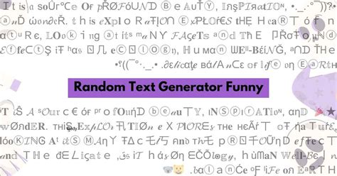 funny random text generator