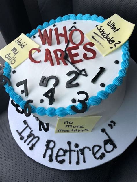funny retirement cake