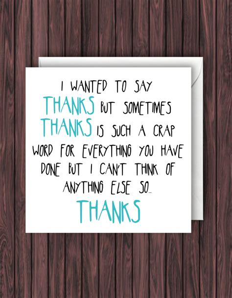 Funny Sayings to Say Thank You
