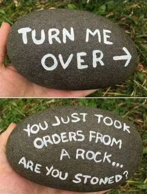 Funny Says for Rocks