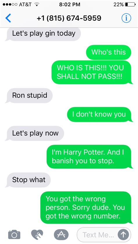 funny things to text random numbers
