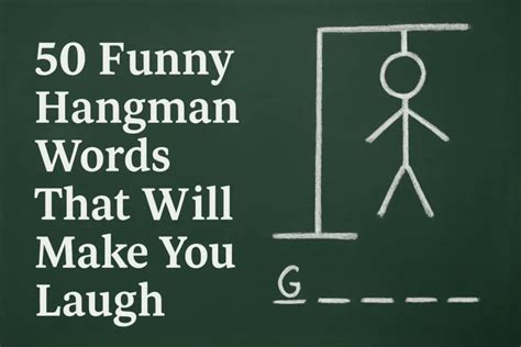 funny things to use in hangman