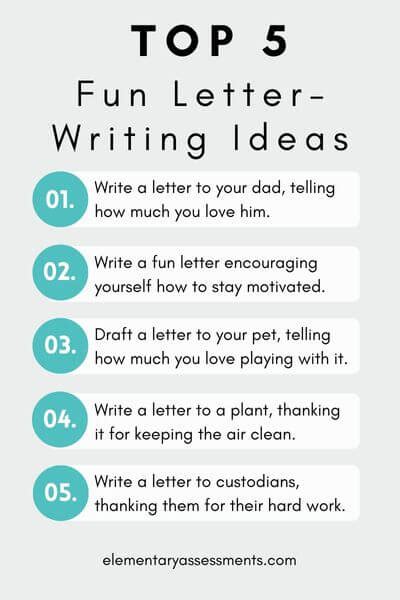 funny things to write in a letter