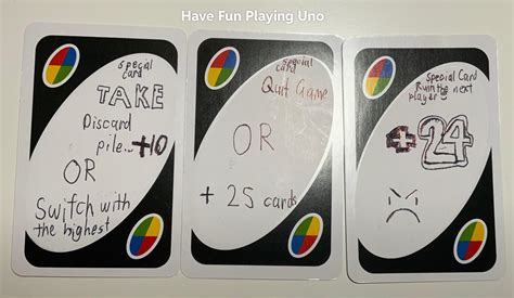Funny Things To Write On Uno Cards