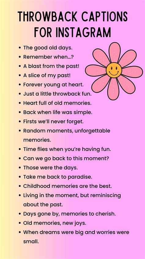 Funny Throwback Captions