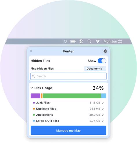 Funter App on Mac