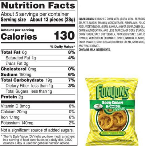 Funyuns Nutrition Information Besto Blog