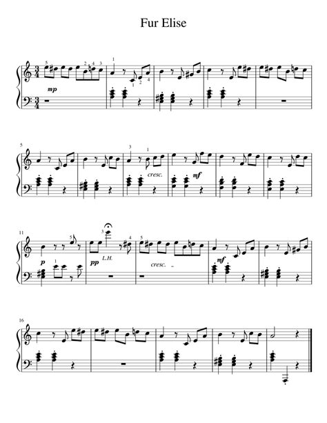 Fur Elise Printable Pdf