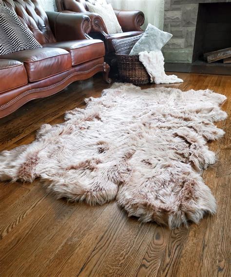 fur rug luxury