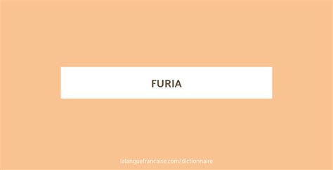 furia meaning