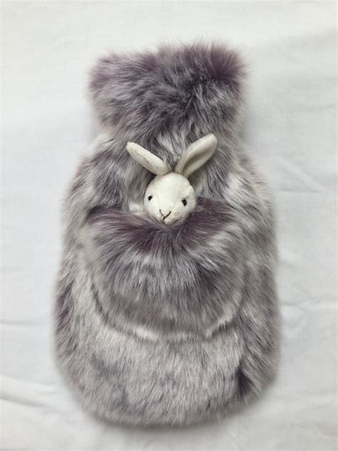 furry animal hot water bottle