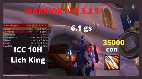 fury warrior 3.3.5 caps