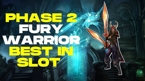 fury warrior best in slot crafted gear