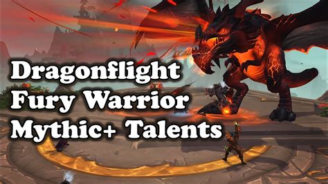 fury warrior mythic plus talents dragonflight